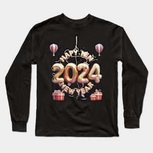 Happy new year 2024 Long Sleeve T-Shirt